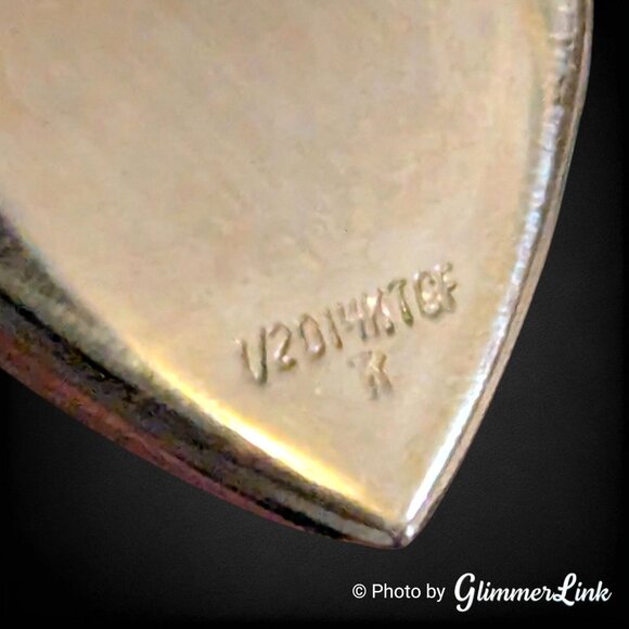 Vintage Dainty Heart Locket Pendant 1/20 14K Gold Filled Double Hearts Design - Picture 6 of 7